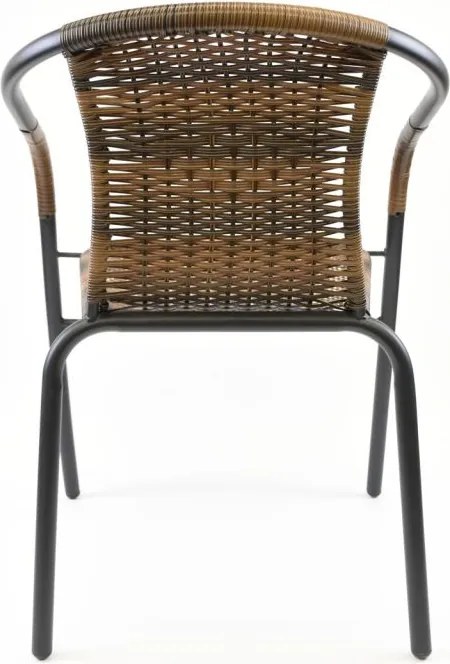 Kerti bisztrószék készlet egymásba rakható 4 db barna