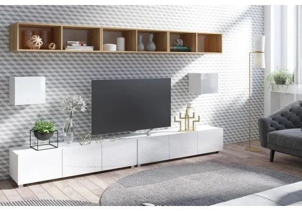 Fali polc PAVO 32,5x50 cm arany tölgy