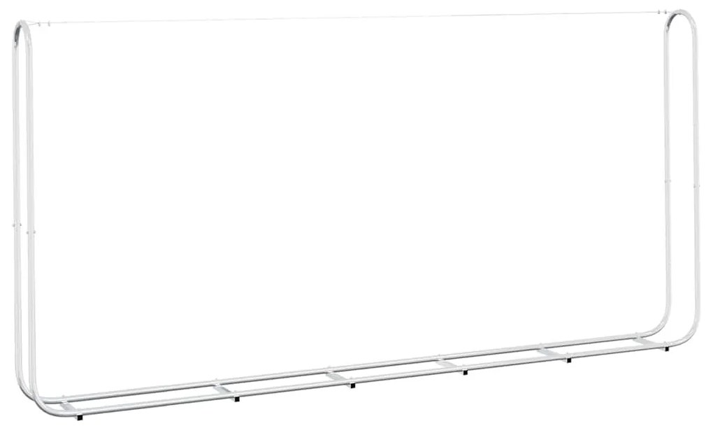 Tűzifa állvány esővédővel 300x25x150 cm Horganyzott acél