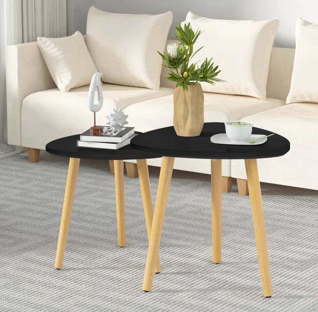 Dohányzóasztal fehér 60x40x60cm FUR1878-1