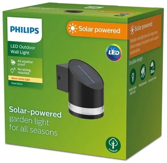 Philips - LED Napelemes fali lámpa FYCE LED/1,5W/3,7V 1200 mAh IP44