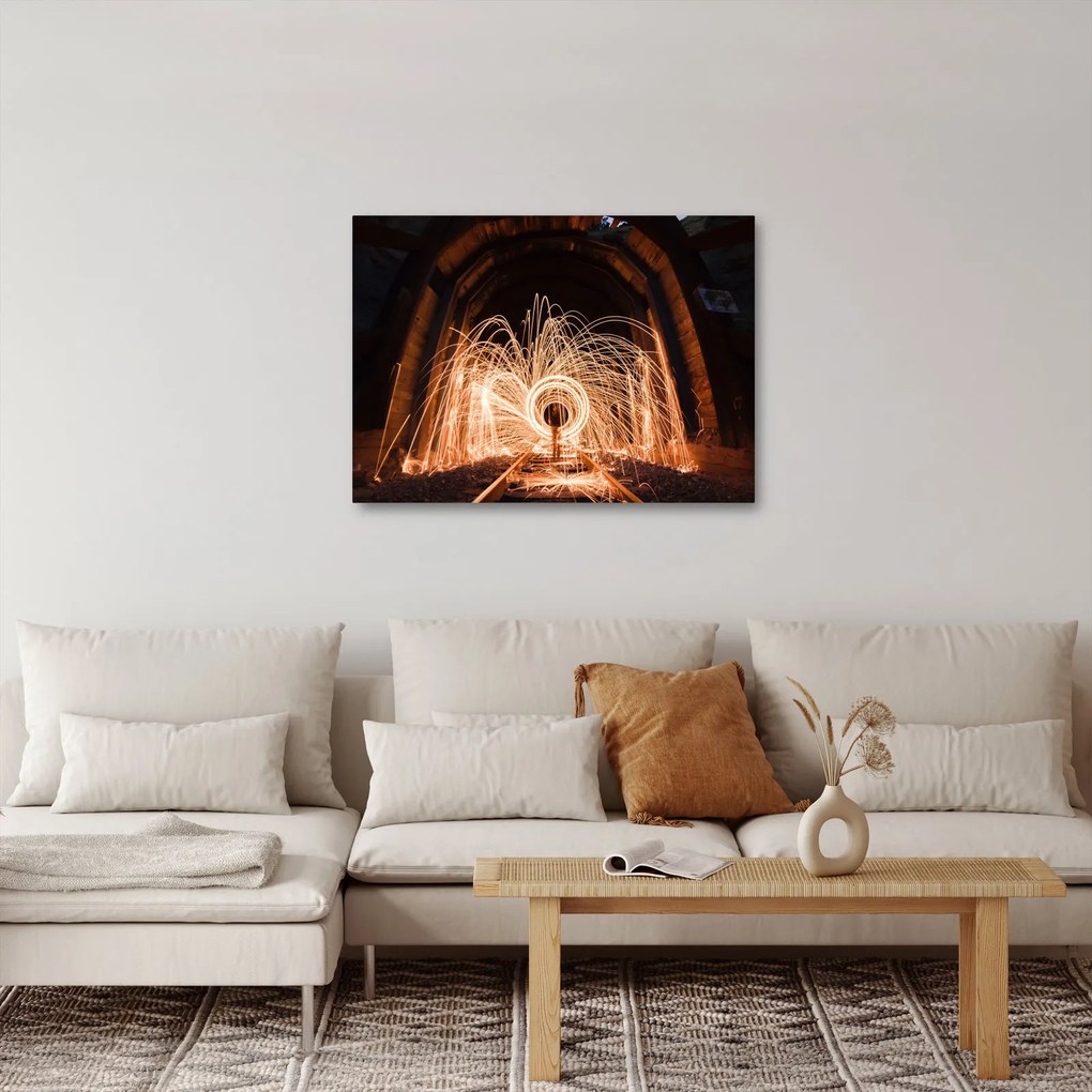 Kép - Fényes show a síneken (70x50 cm)