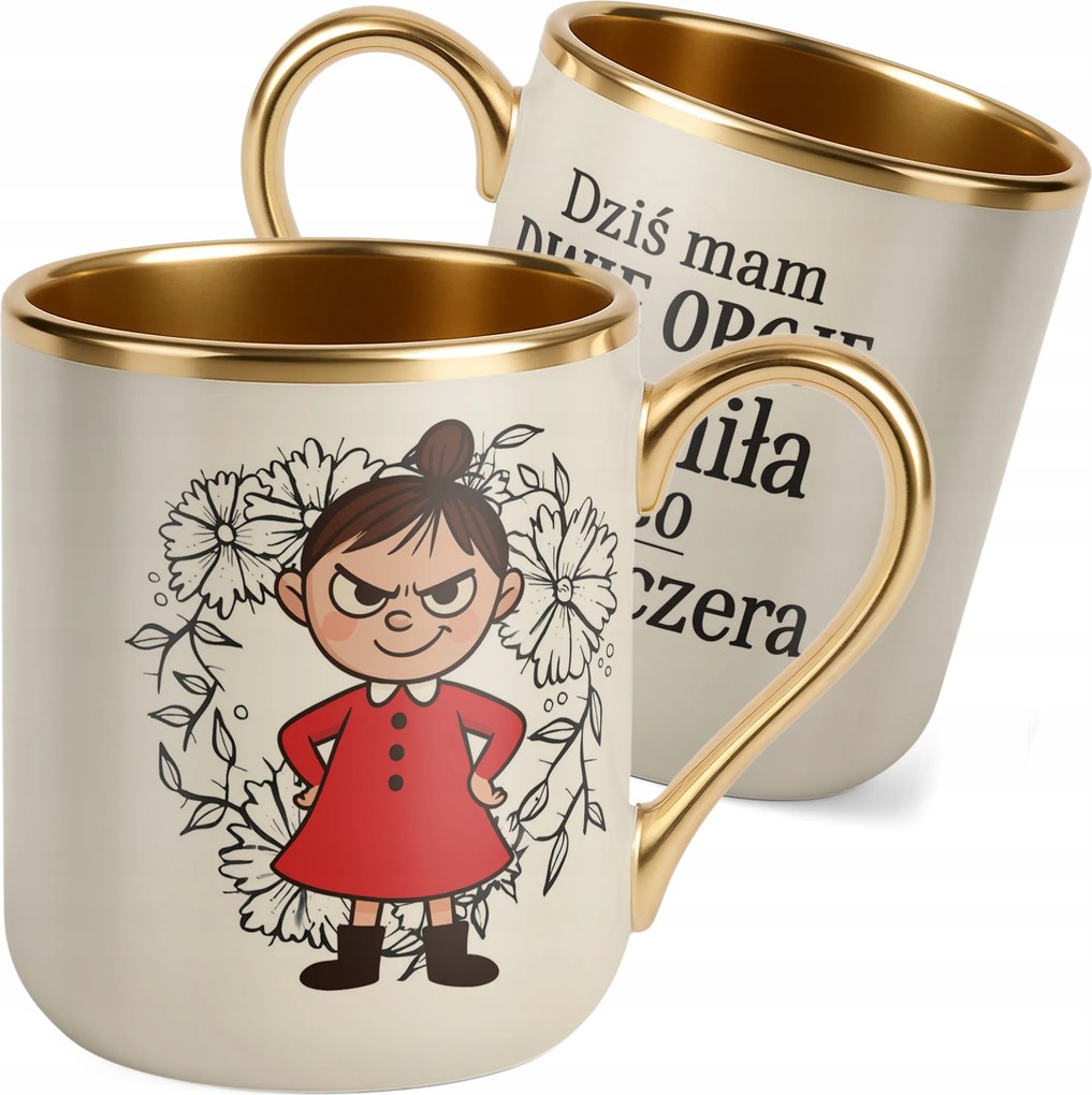 Prémium Bögre Arany Ekrü Nőnap Vicces Ajándék Nőknek