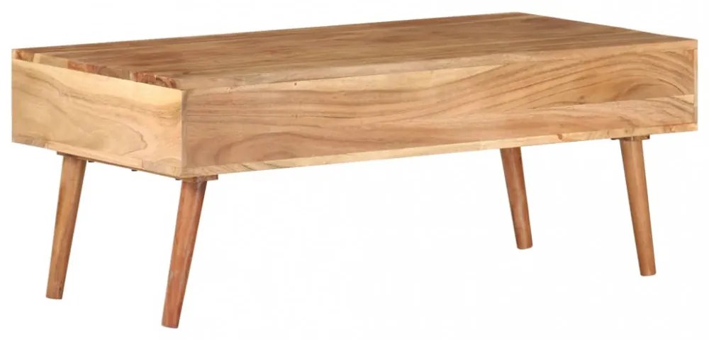 tömör akácfa dohányzóasztal 100 x 50 x 39 cm