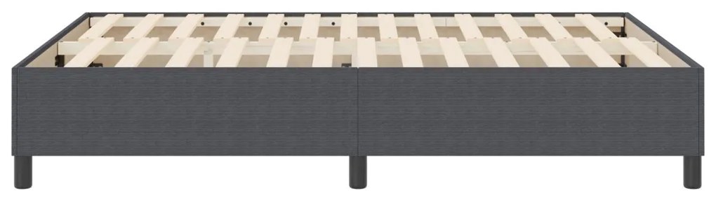 Boxspring Ágy Sötétszürke 160x200 cm Corduroy Szövet