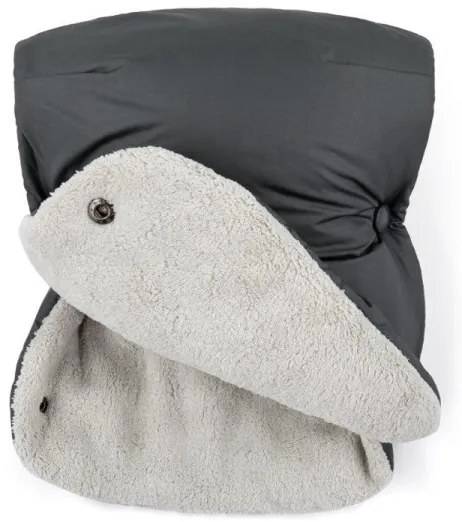 PETITE&MARS - 3v1 fusak JIBOT + rukávníky JASIE, šedý, dětský set