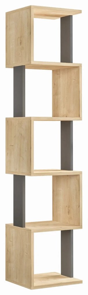 könyvespolc Piri - Sonoma Oak, Anthracite
