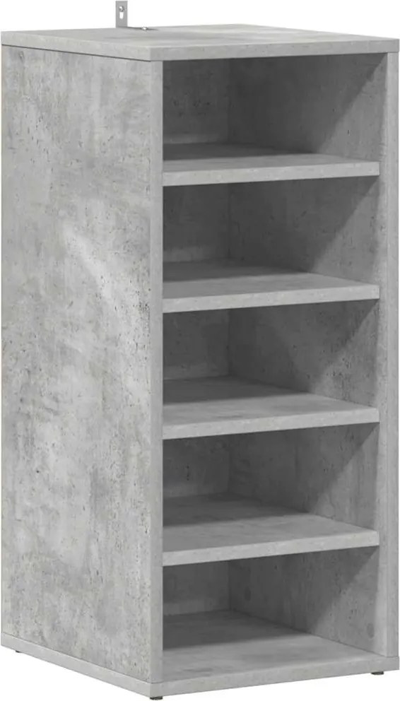 vidaXL vidaX betonszürke szerelt fa cipősszekrény 31,5 x 35 x 70 cm