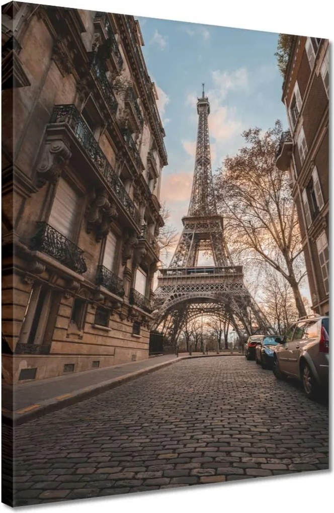 Vászonkép 30x40 Eiffel-torony Párizs utca
