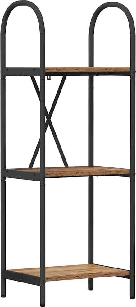 vidaXL Könyvespolc Öreg fa 40 x 30 x 109 cm Faanyag