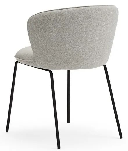 Világosszürke kárpitozott étkezőfotel szett 2 db-os Add – Teulat