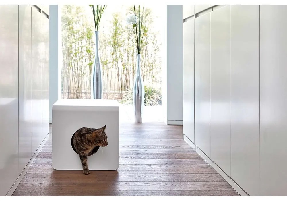 Fehér macskatoalett 41x54,5 cm Sito White – MiaCara