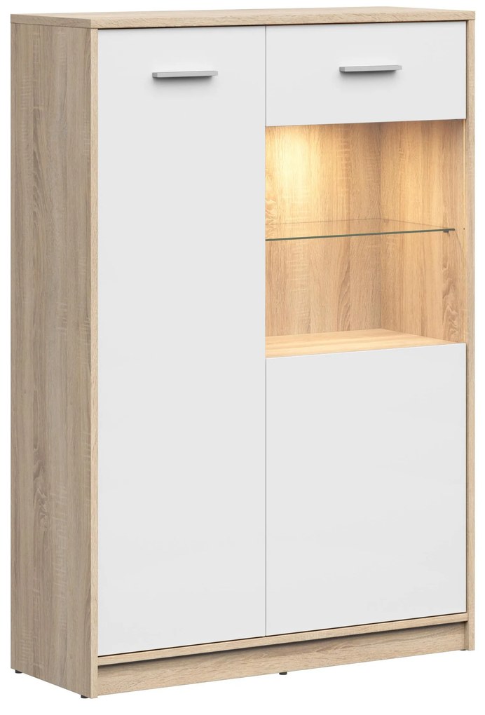 Vitrin Nepo Plus 24 (szonoma tölgy + fehér) . 1100783