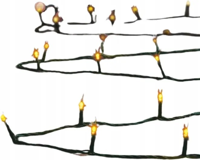 Karácsonyi Fényfüzér Kültéri Meleg Fehér 320 Led 3,2 M Erkélyre