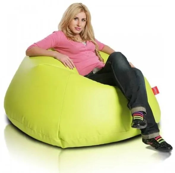 Babzsák labda Maxi ökobőr TiaHome - Narancssárga