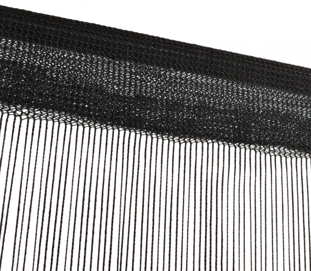 2 db fekete zsinórfüggöny 140 x 250 cm