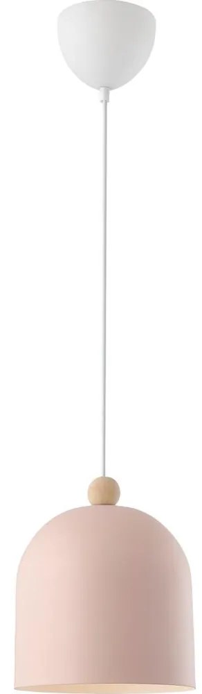 Nordlux - Csillár zsinóron GASTON 1xE27/40W/230V rózsaszín/fehér