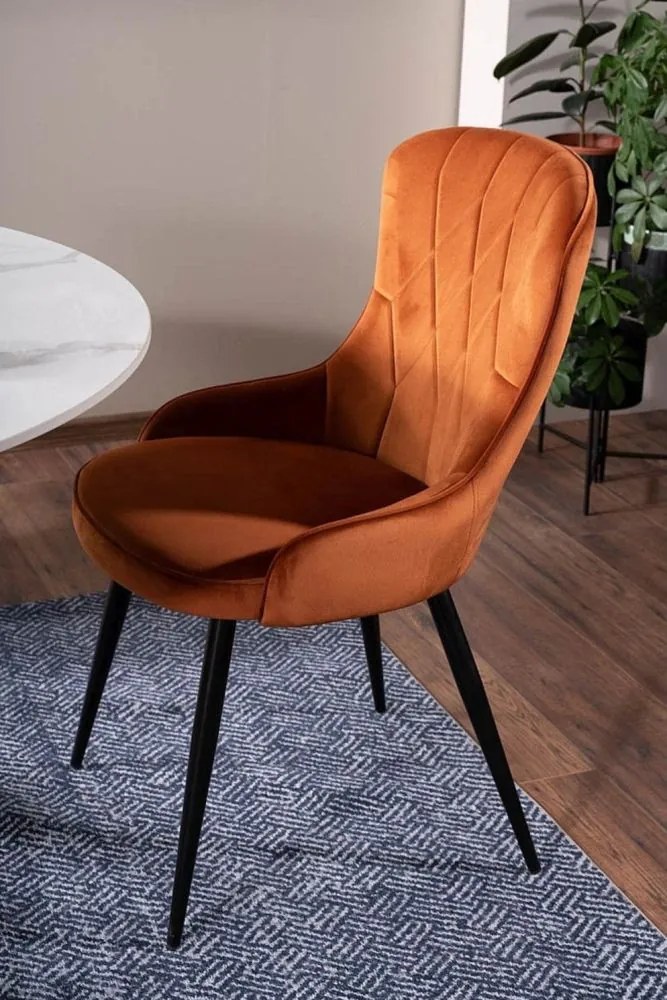 Lotus Velvet étkezőszék fahéj