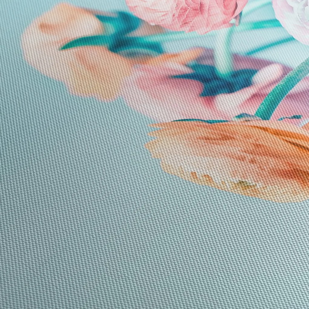 Kép - Virágok a vázában (120x50 cm)