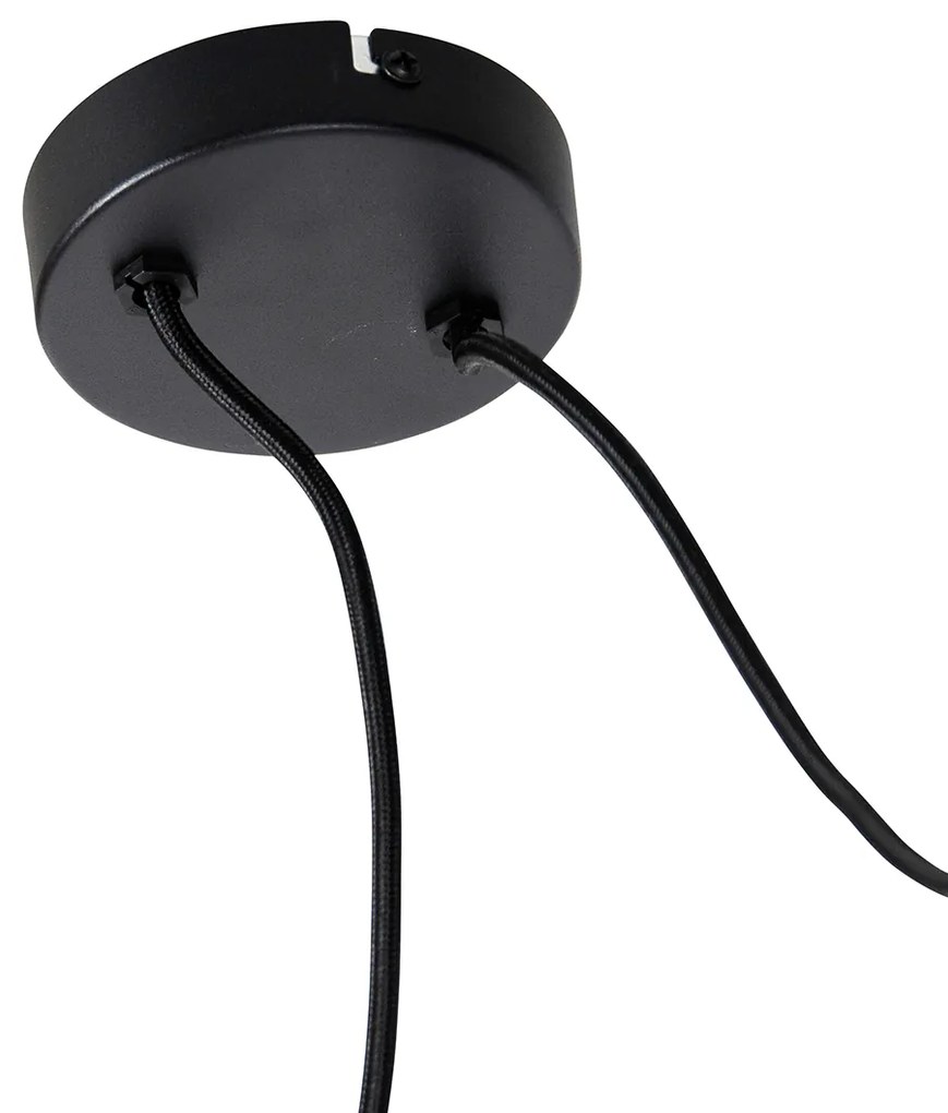 Függőlámpa fekete 2-lámpás - Cava