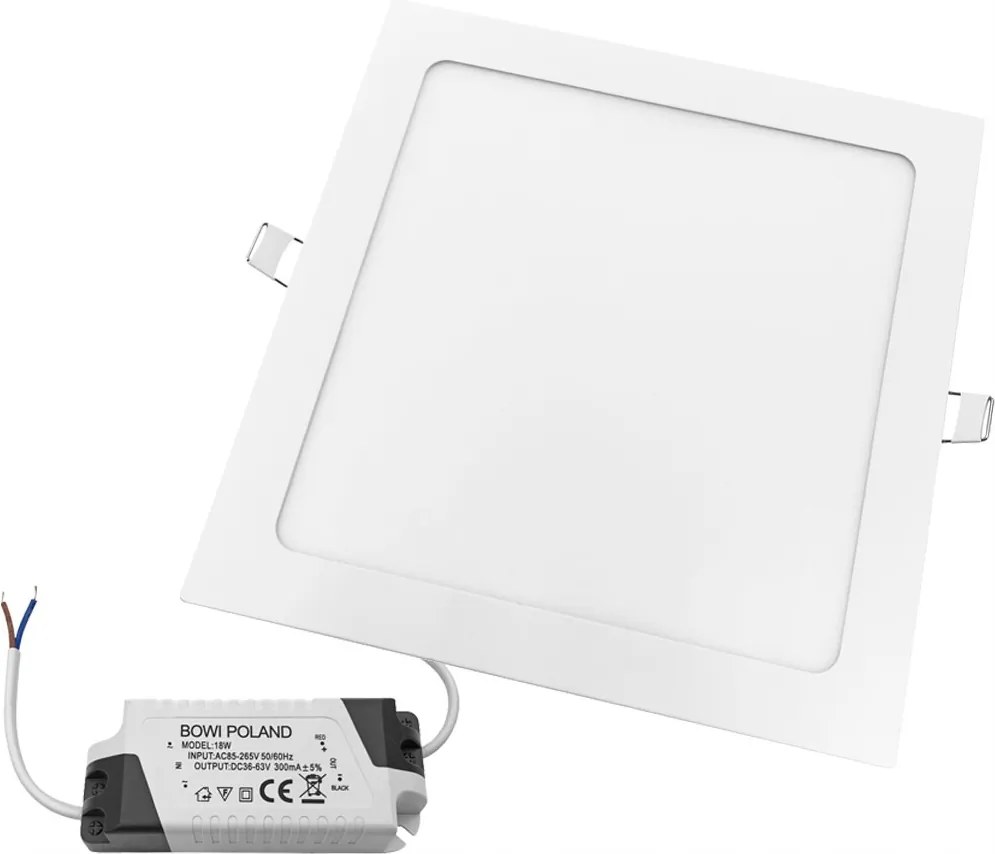 Led panel Süllyesztett Mennyezeti Lámpa Gk Gere 18W 230V 3000K fehér négyzet