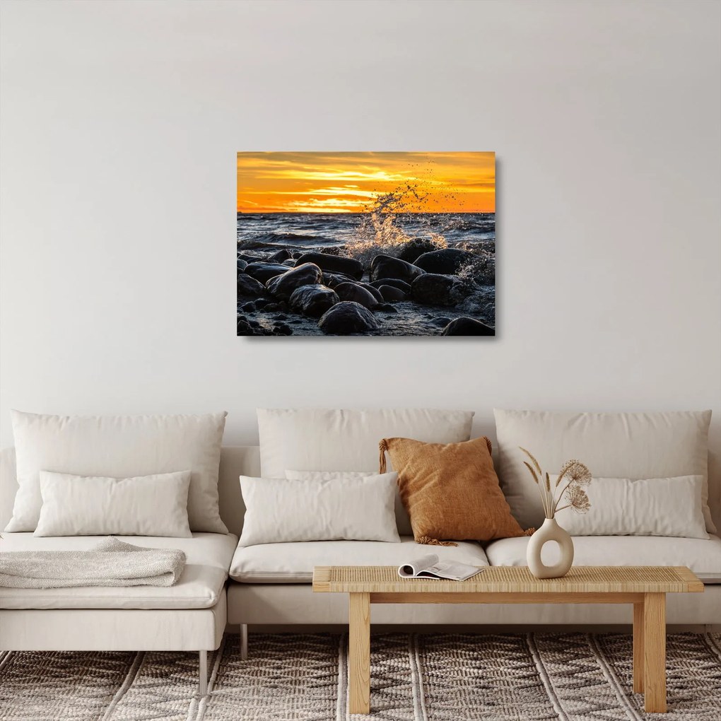 Tenger képe (üvegen) (70x50 cm)
