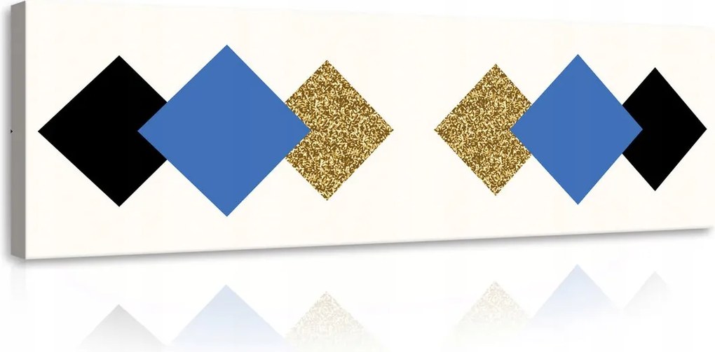 Vászonkép 145x45 Geometria rombusz absztrakt modern minimalizmus grafika