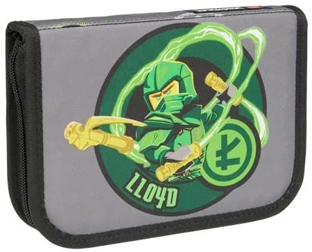 Tolltartó, klapnis, cipzáras, töltött, LEGO Ninjago Elemental Master of Energy, szürke-mintás (L200852501)