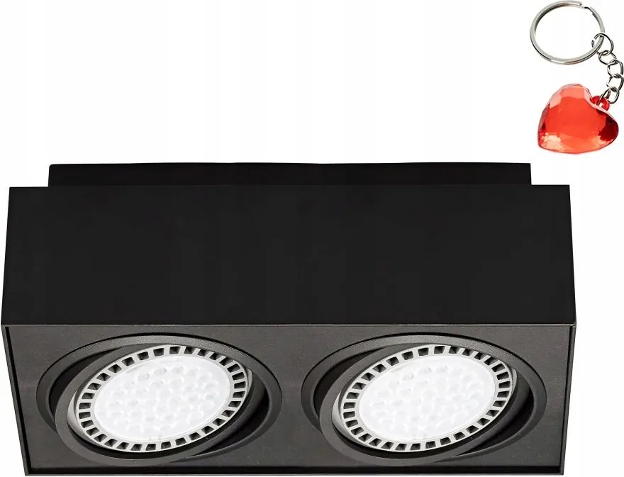 Falra szerelhető spot lámpatest Boxy CL 2 20075-BK Zuma Line Ajándék