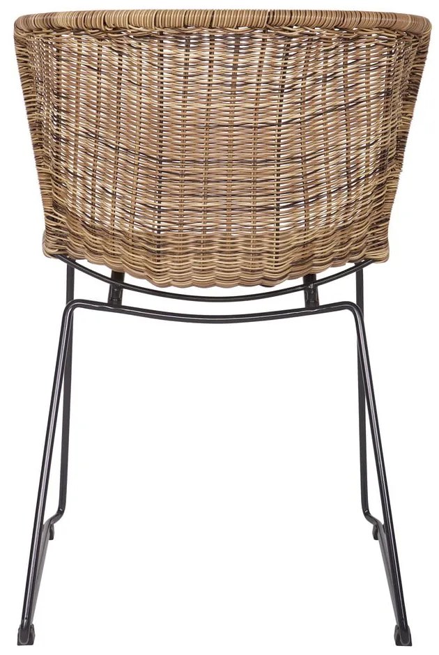 Natúr színű műrattan kerti szék szett 2 db-os Wings – WOOOD