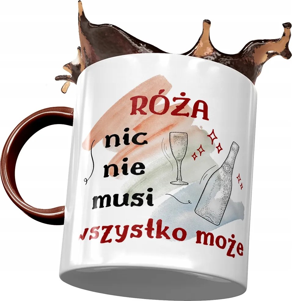 Bordó Bögre Rózsa Barátnő Feleség Ajándék Nyomtatott Fotóval