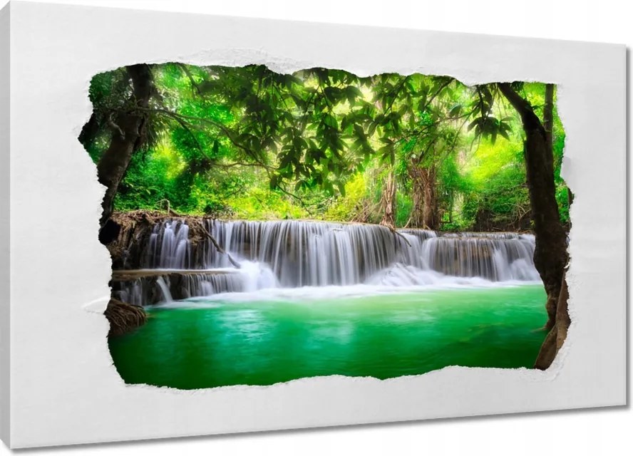 Vászonkép 90x60 Vízesés Thaiföldön