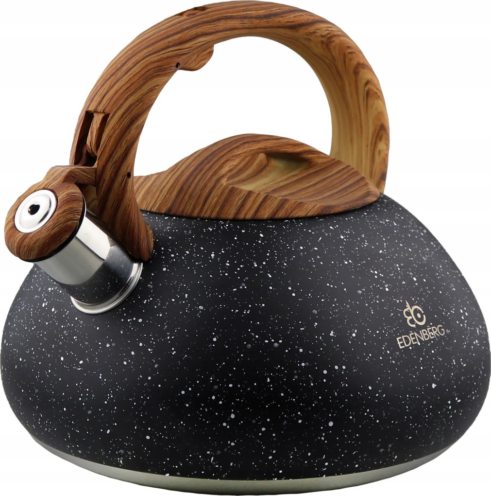 Vízforraló síppal Acél márvány Prémium 3L EdenBerg