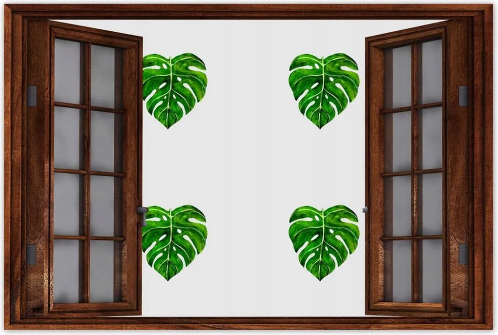 Poszterek 90x60 Monstera Lyukas levelek