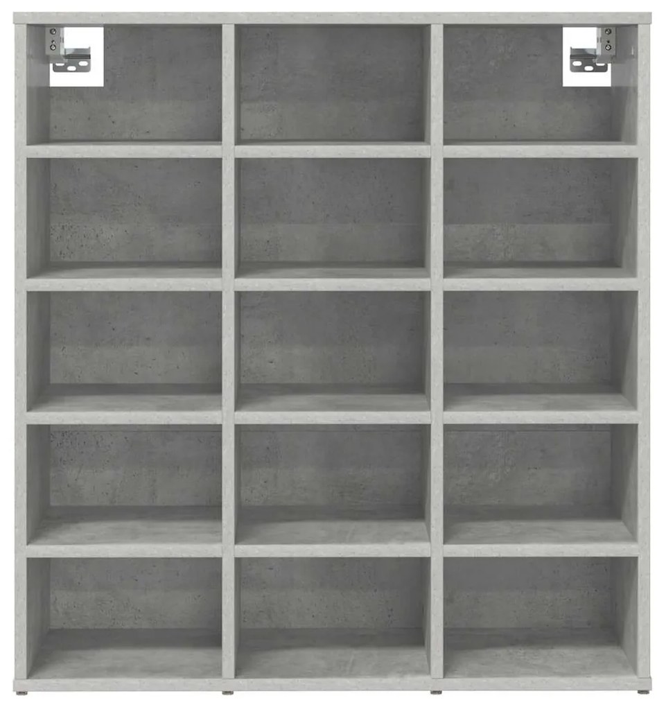 Cipősszekrény Beton szürke 77.5 x 30 x 83.5 cm Faanyag