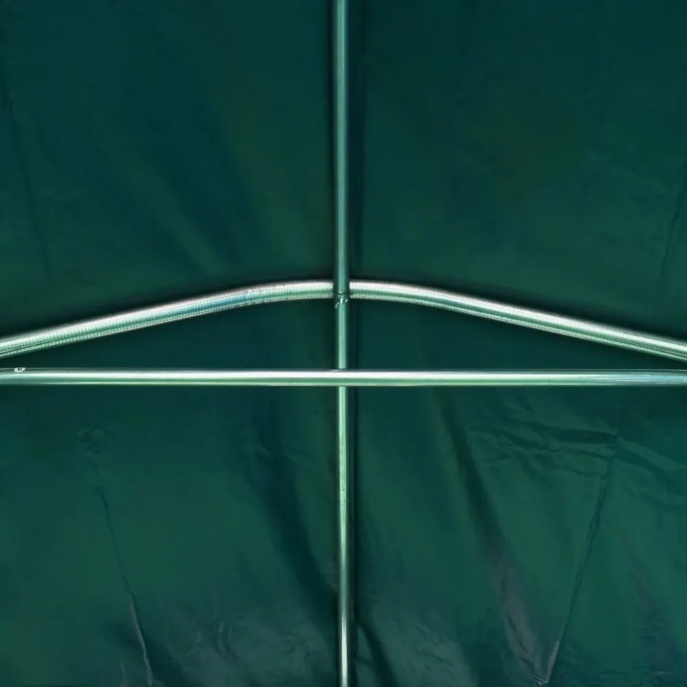 zöld PVC sátorgarázs 1,6 x 2,4 m