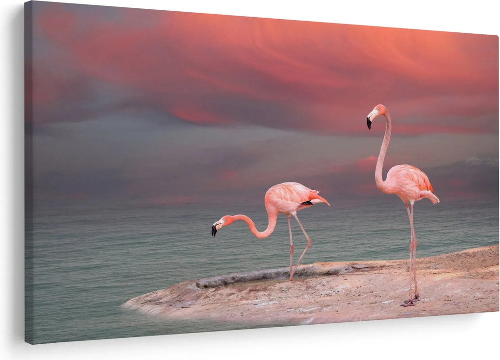 Flamingók képe (90x60 cm)