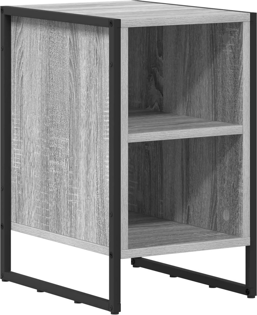 vidaXL Éjjeli asztal Szürke Sonoma 39.5 x 30 x 50 cm Faanyag