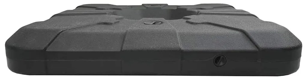 Esernyő Alap Szett 2 pcs Fekete 88.5 x 88.5 x 12 cm Műanyag
