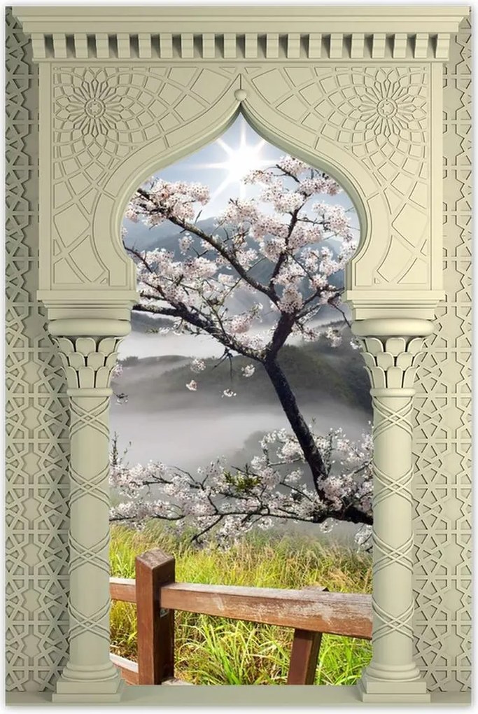 Poszterek 80x120 Japán Virágzó cseresznye