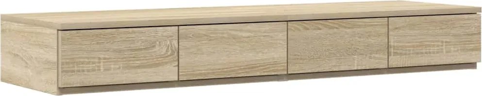 vidaXL Ágyfiókok fiókkal Sonoma tölgy 120 x 36,5 x 16,5 cm Faanyag