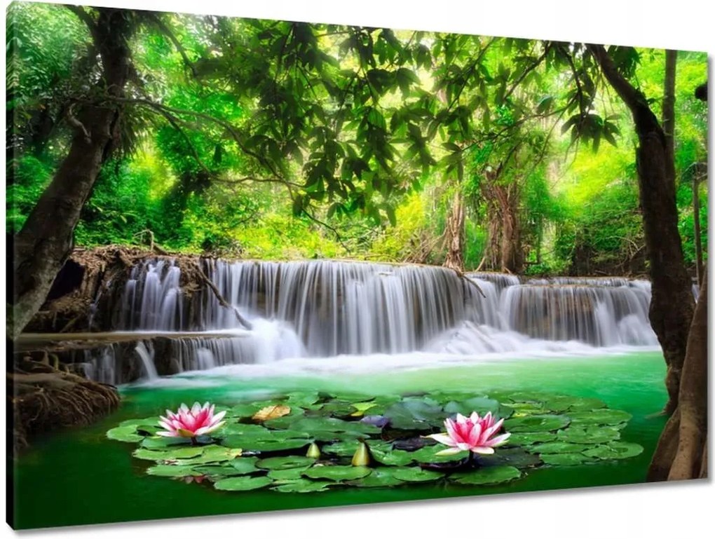 Vászonkép 90x60 Vízesés Thaiföldön