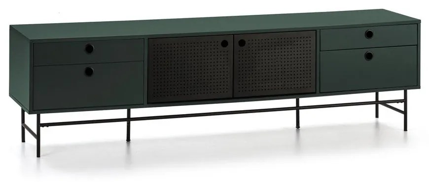 Punto fekete-zöld TV-állvány - Teulat