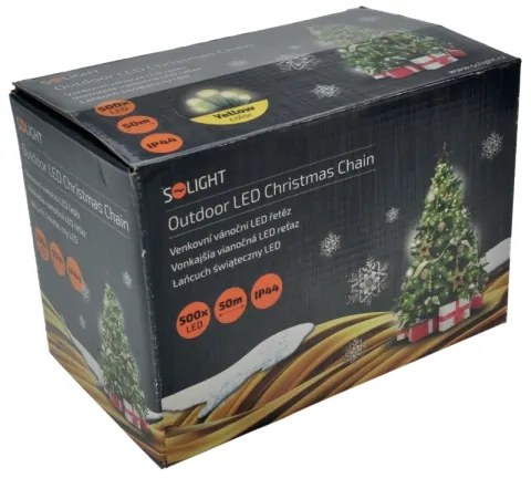 Solight 1V05-WW- LED Karácsonyi kültéri lánc 500xLED/8 funkció IP44 55m meleg fehér