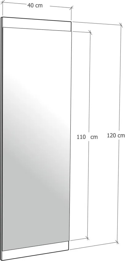 Boy Aynası Dekoratif Basic 40x120 cm