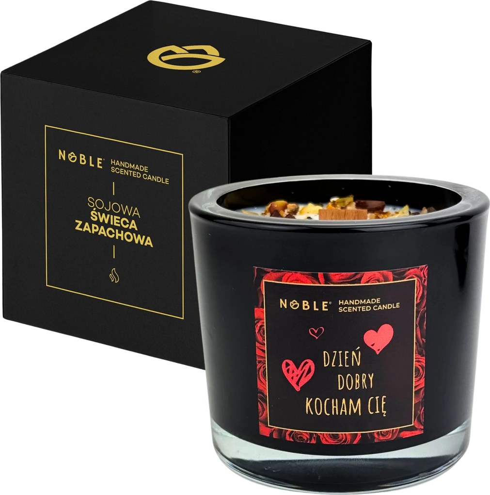 Amber Szója illatgyertya Borostyán Jó reggelt Szeretlek Noble