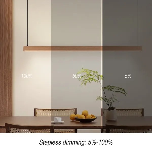 Immax NEO 07303L - LED dimmelhető csillár zsinóron MADEIRA 26W/230V Wi-Fi Tuya 122 cm tölgy