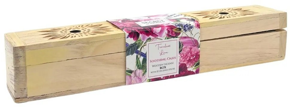 Arome Secret garden fa doboz illatpálcikákkalSoothing Oasis, 10 pálcika