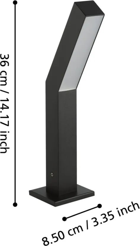 EGLO 900992 UGENTO Modern Kültéri Állólámpa Fehér, Fekete LED IP44