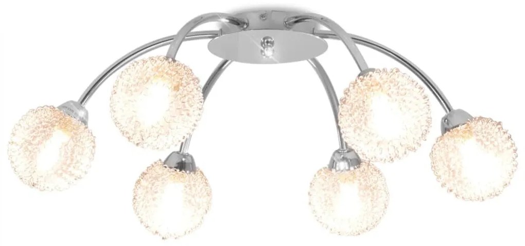 mennyezeti lámpa 6 db 240 W-os G9-es LED izzóval